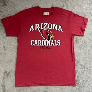 NFL Arizona Cardinals Football T-Shirt Size Large Red Unisex 100% Cotton